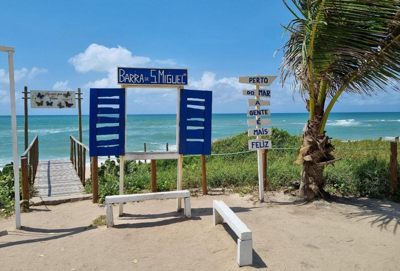 Areias Do Mar ! 2 Quartos Familia Com Varanda A213 Barra de Sao Miguel Bagian luar foto